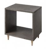 Concrete Effect Cube Side Table